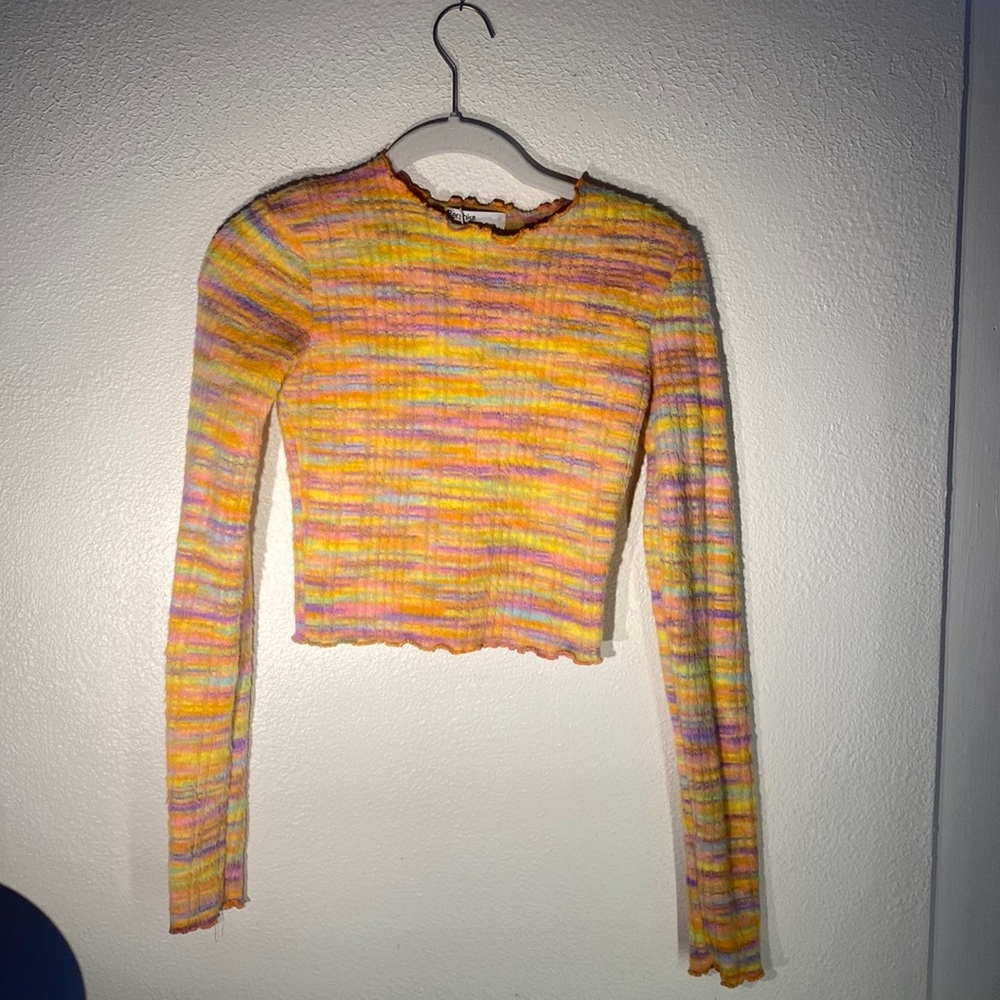 Multi color long sleeve sweater. From Bershka